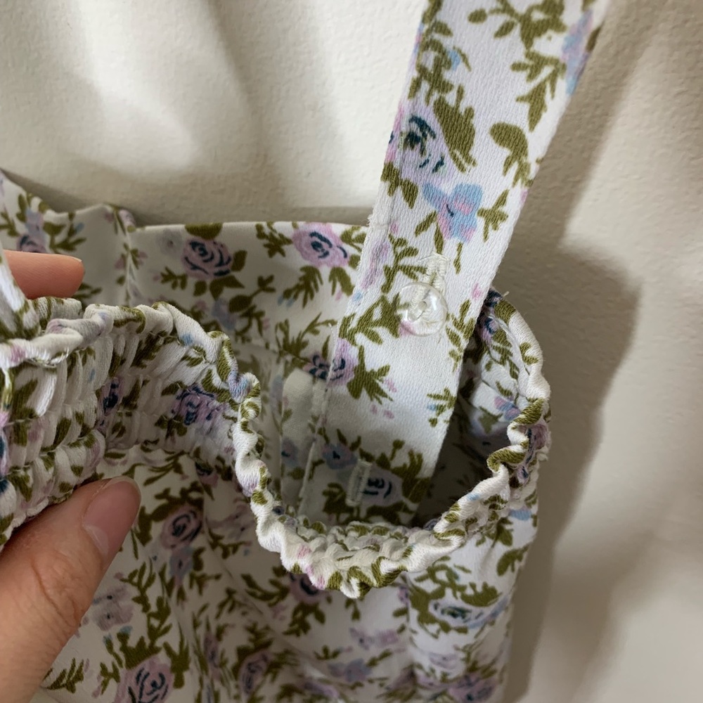 Kimchi Blue • Purple Floral Overalls - Picture 7 of 8